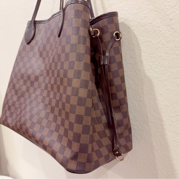 Authentic Extra Large Louis Vuitton Neverfull GM Damier Ebene Tote Bag 2008 - Picture 8 of 14